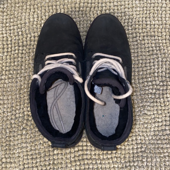 UGG Bethany Canvas Boot Water Resistant Chukka Boot Black and Gray Size 7.5 - Picture 10 of 13